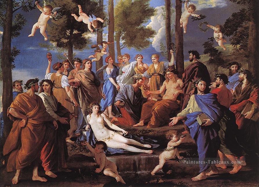 Parnassus classique peintre Nicolas Poussin Peintures à l'huile